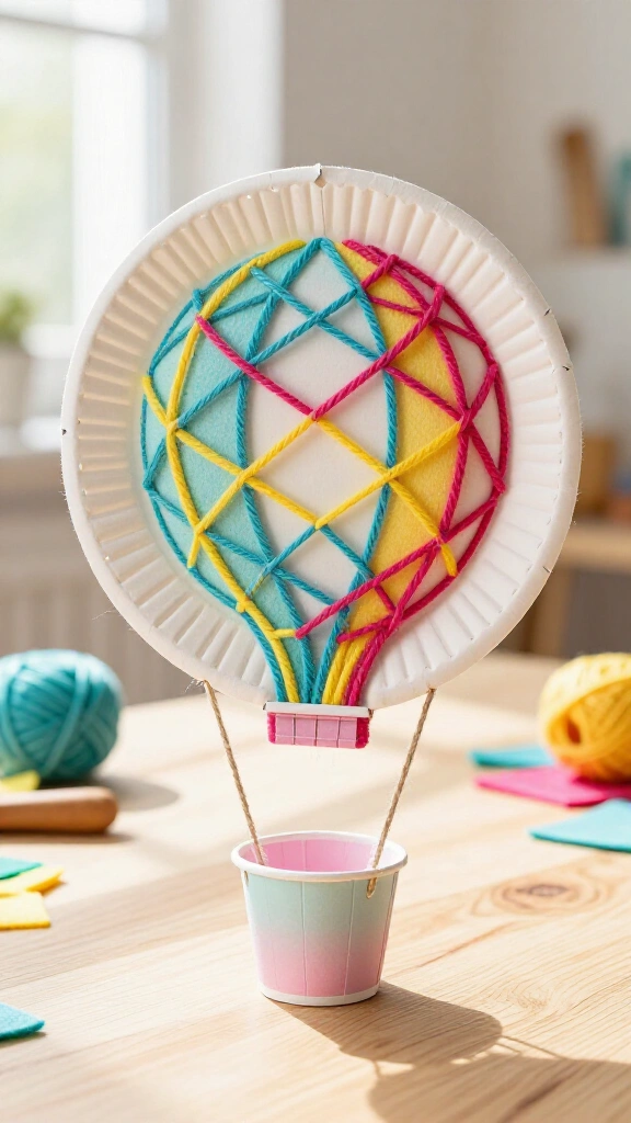 Paper Plate and Yarn Craft