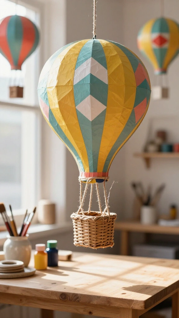 Papier-Mâché Hanging Globes