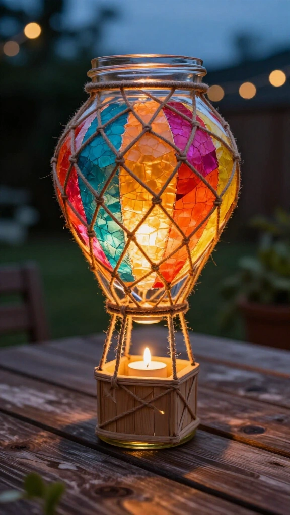 Glowing Mason Jar Lanterns