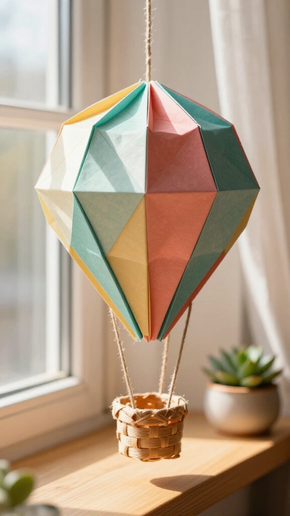 Geometric Origami Hanging Balloons