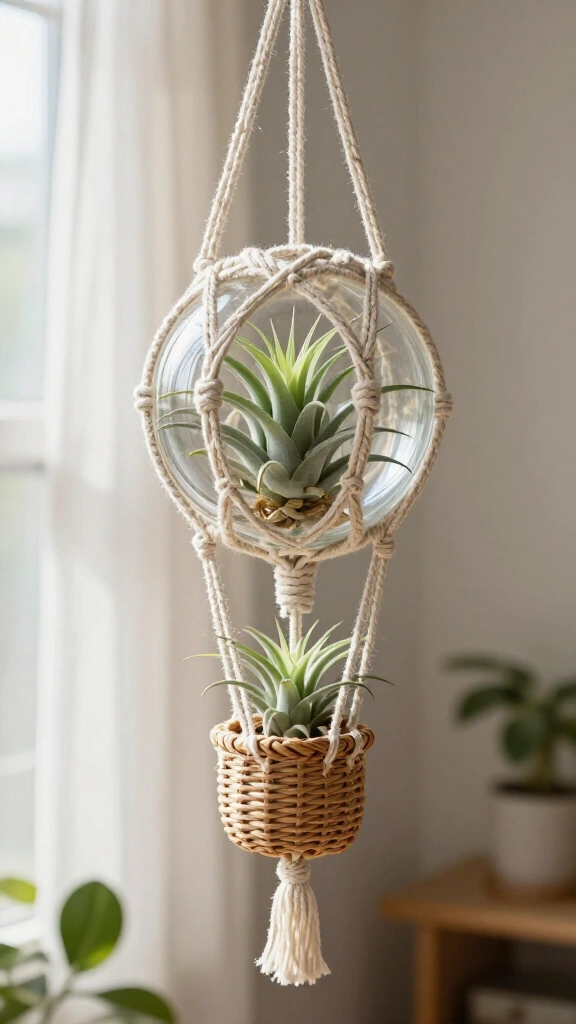 Macramé Air Plant Pods