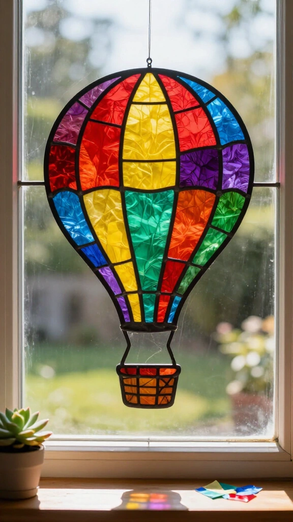 Tissue Paper Stained Glass Windows