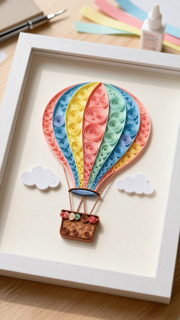 Quilled Paper Filigree Balloons