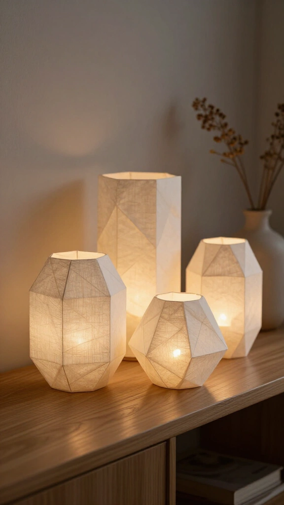 3D Geometric Paper Lanterns