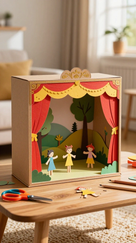 Interactive Paper Puppet Theaters