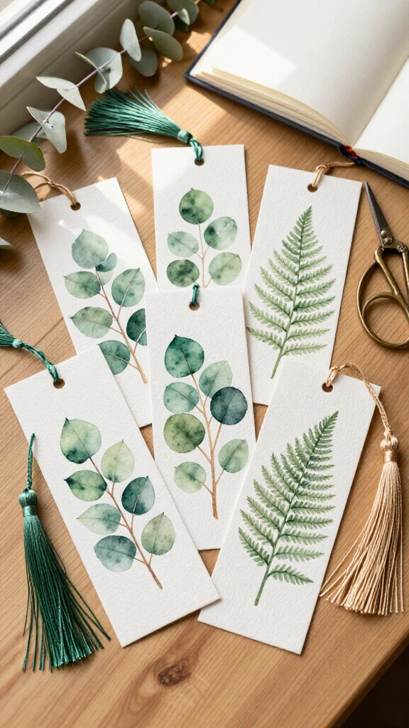 Botanical Watercolor Bookmarks