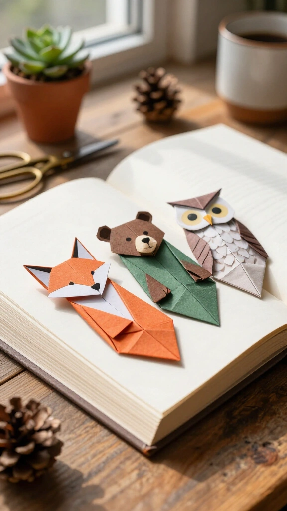 Woodland Animal Corner Bookmarks