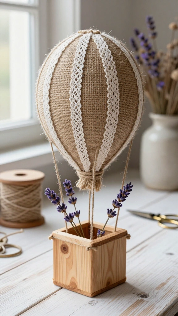 Burlap and Twine Farmhouse Balloons
