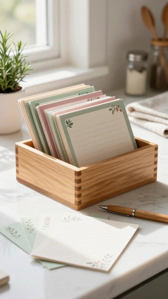Printable Recipe Card Organizers
