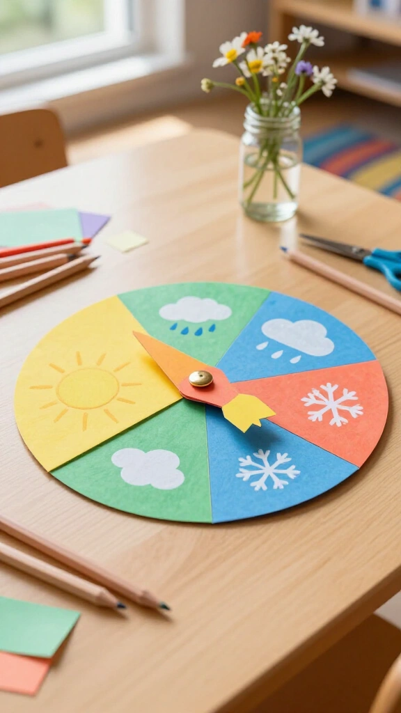 Interactive Weather Wheel Spinners