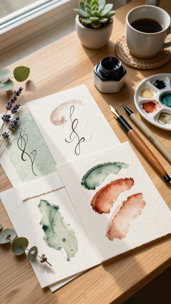 Hand-Lettered Affirmation Cards