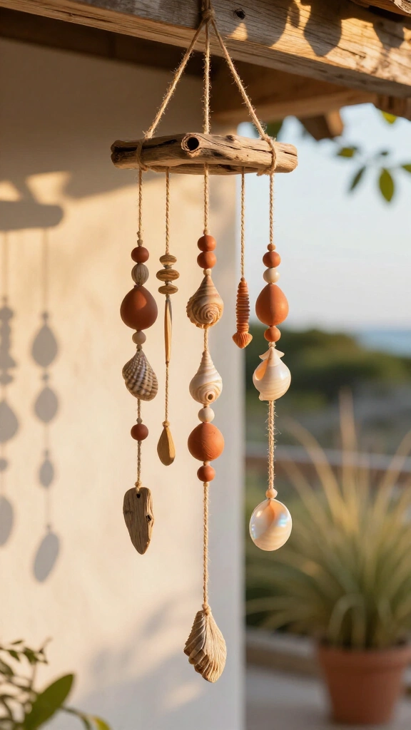 Driftwood and Twine Wind Chimes