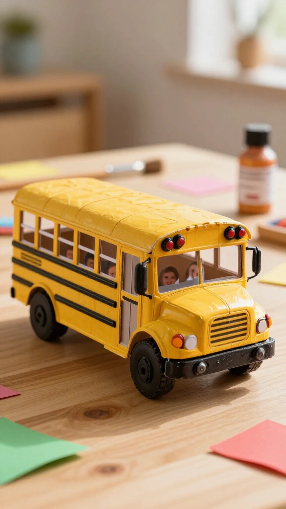 Egg Carton School Bus