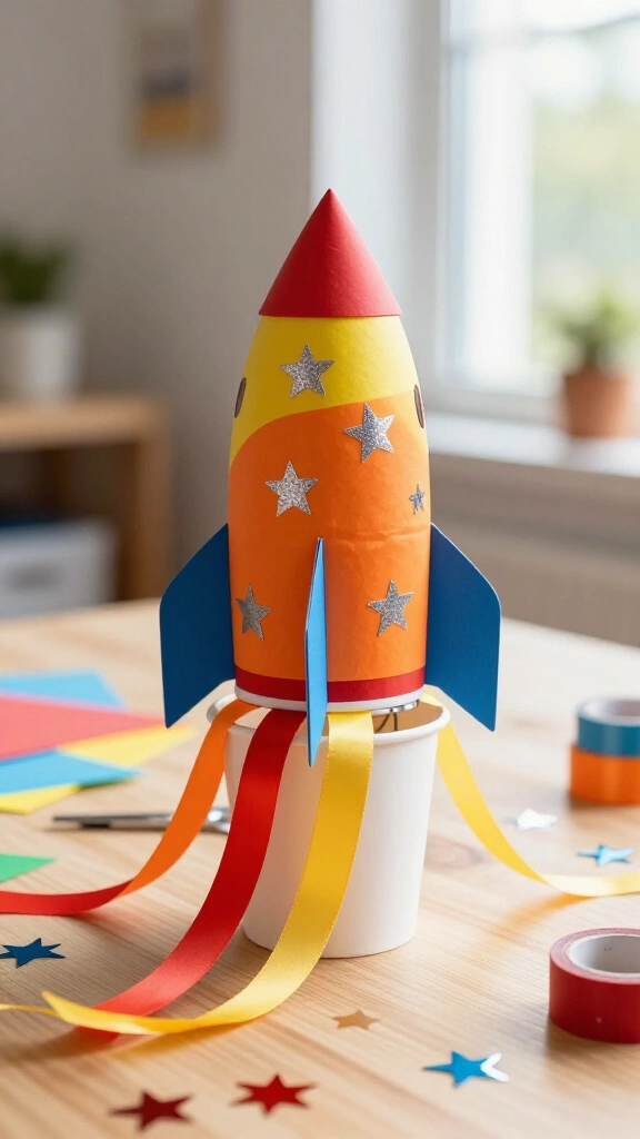 Paper Cup Rockets