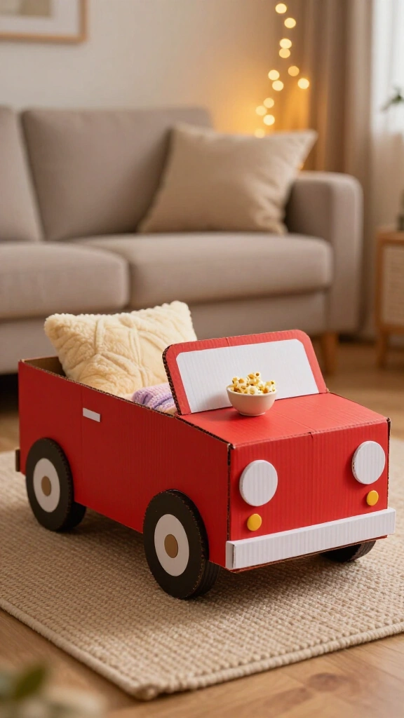 Cardboard Box Drive-In Car