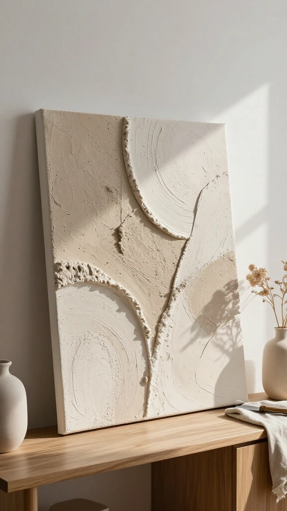 Textured Baking Soda Canvas Art