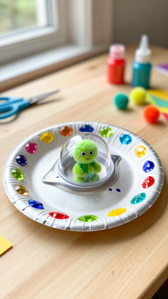 Paper Plate Flying Saucers
