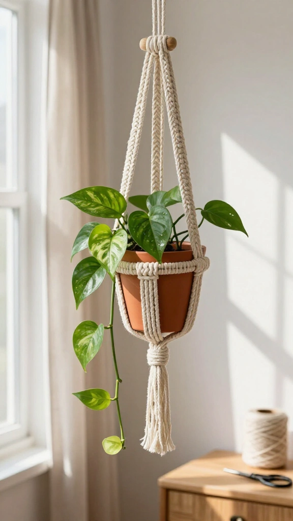 Modern Macramé Plant Hanger