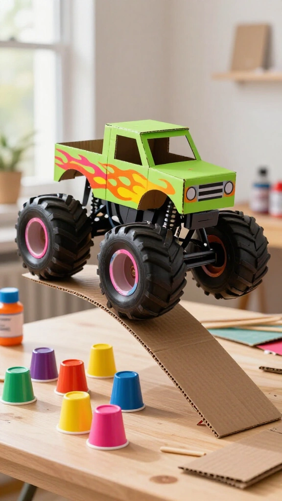 Cereal Box Monster Trucks