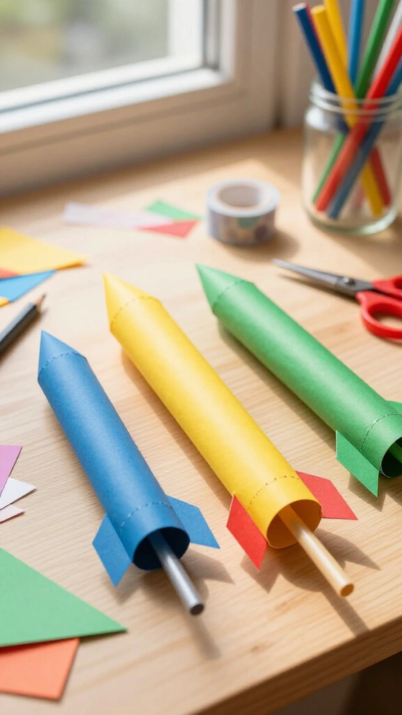 Straw-Rocket Launchers