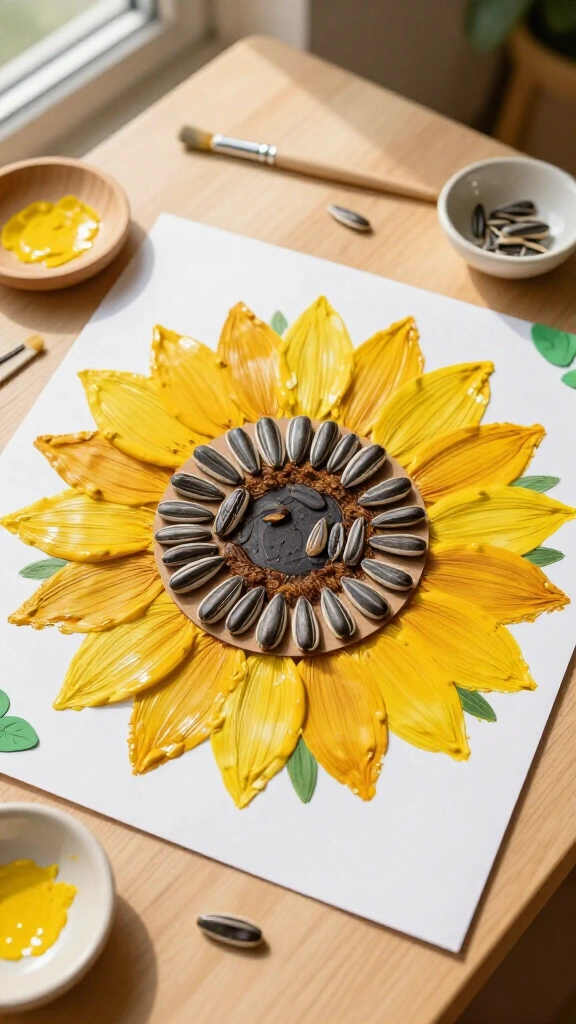 Bright Handprint Sunflower