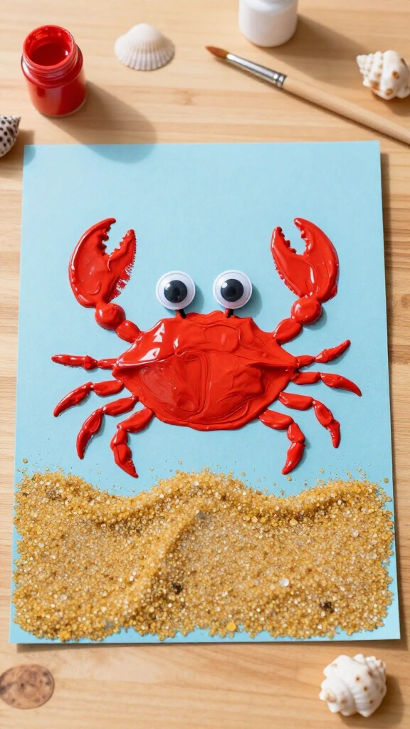 Handprint Crab on the Beach