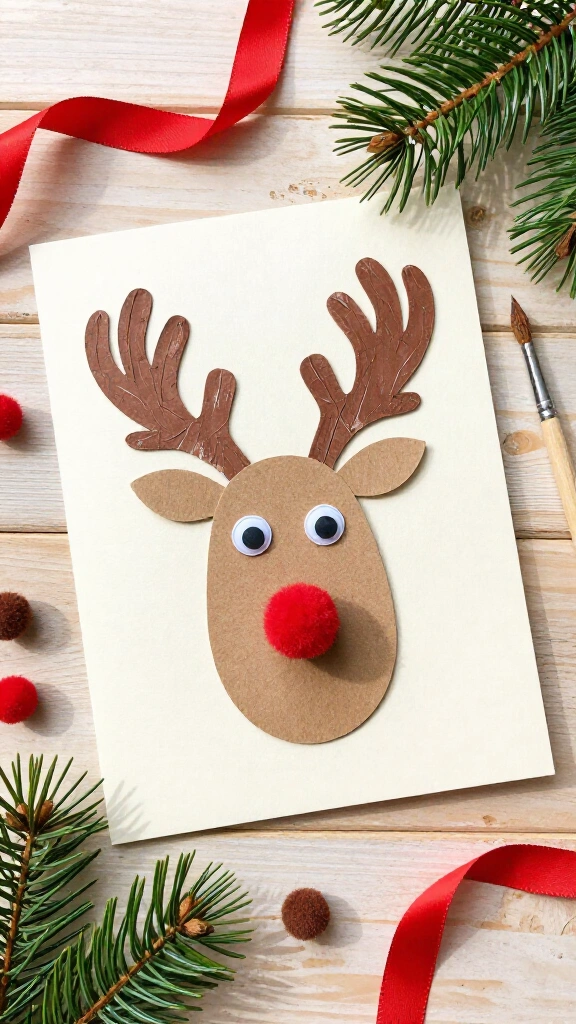 Festive Handprint Reindeer