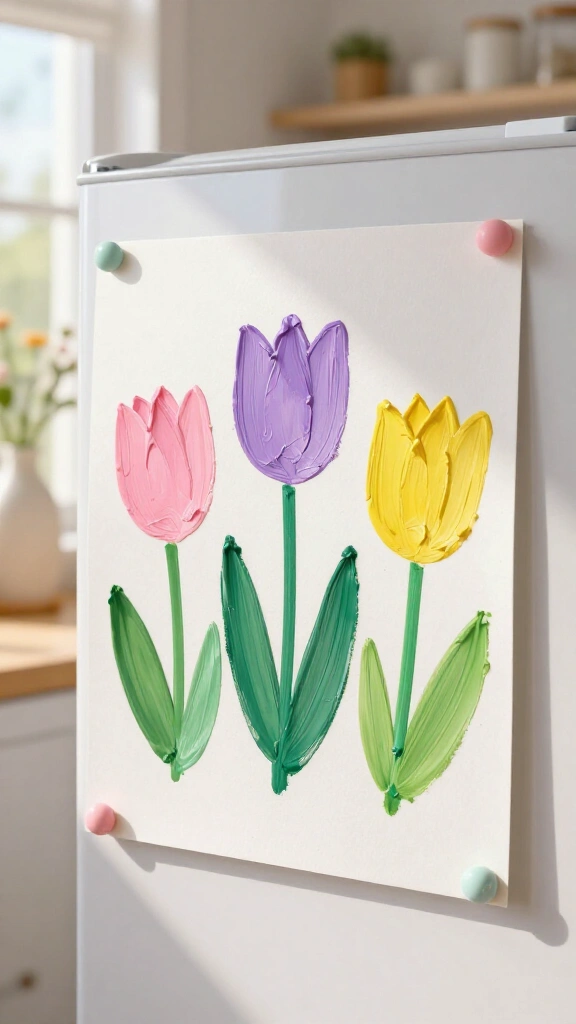 Spring Handprint Tulip Garden