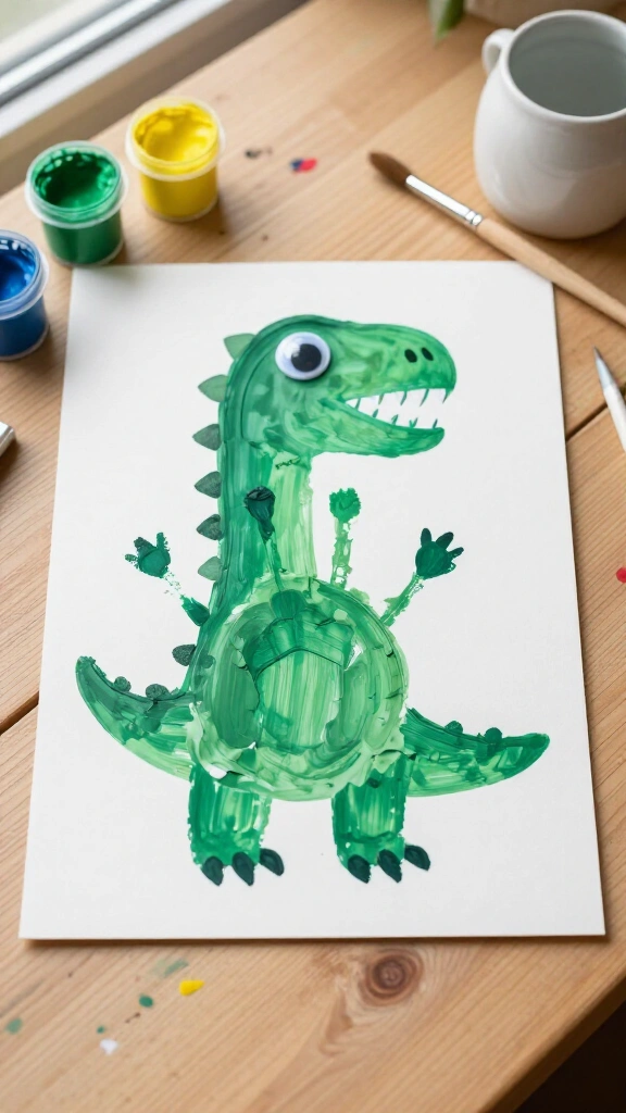 Handprint Dinosaur T-Rex