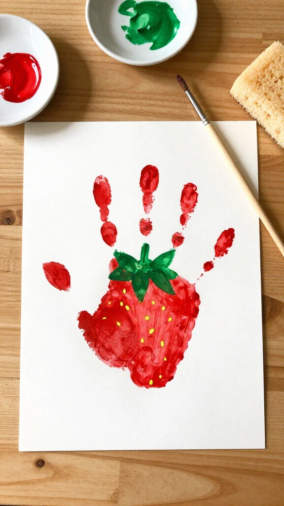 Handprint Strawberry