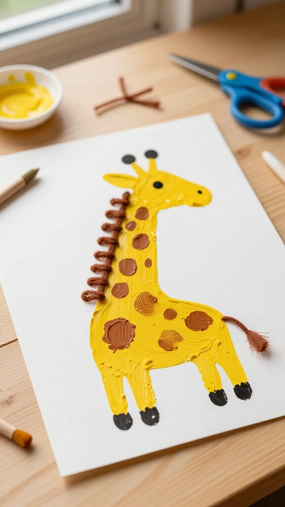 Handprint Giraffe