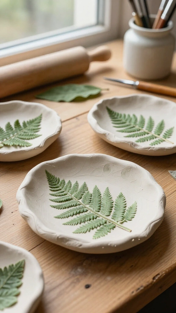 Botanical Leaf Imprint Plates