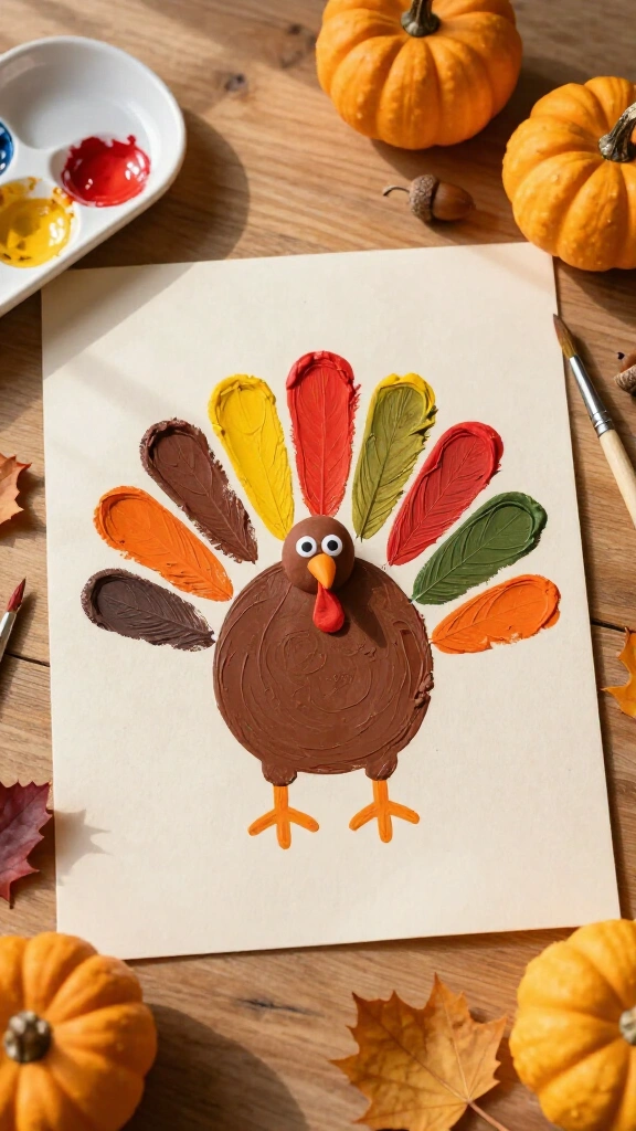 Handprint Turkey Keepsake