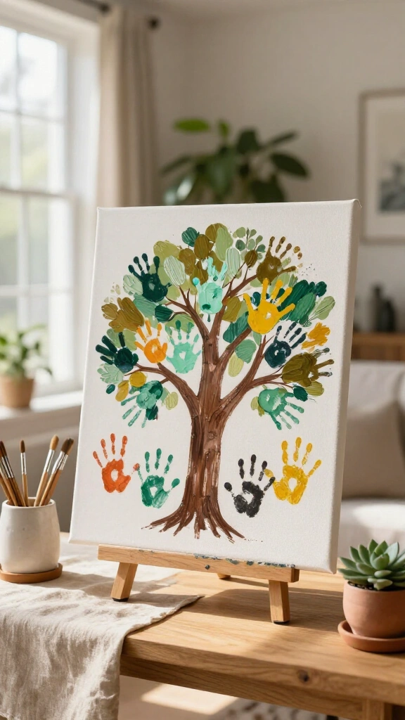 Handprint Family Tree Keepsake