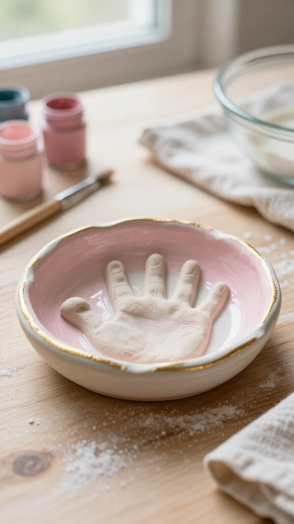 Salt Dough Handprint Bowl