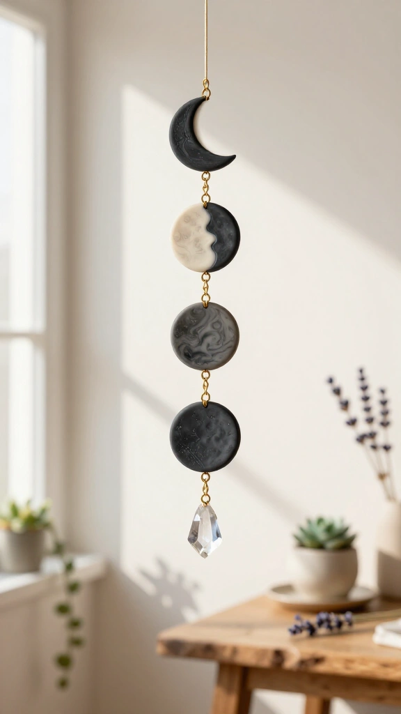 Celestial Moon Phase Wall Mobile