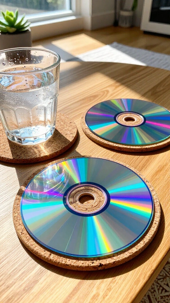 Mosaic CD Beverage Coasters