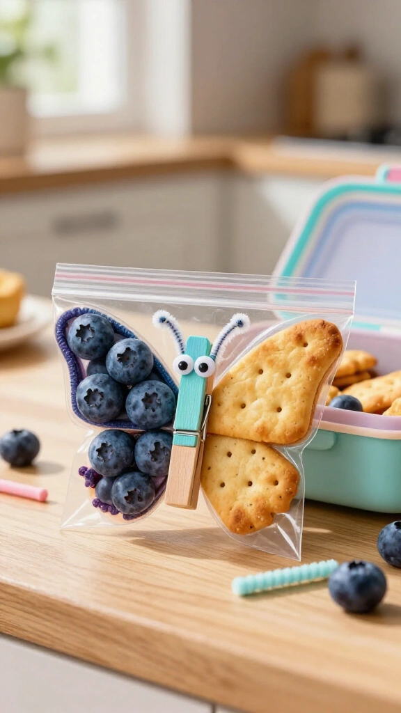 Clothespin Snack Butterflies