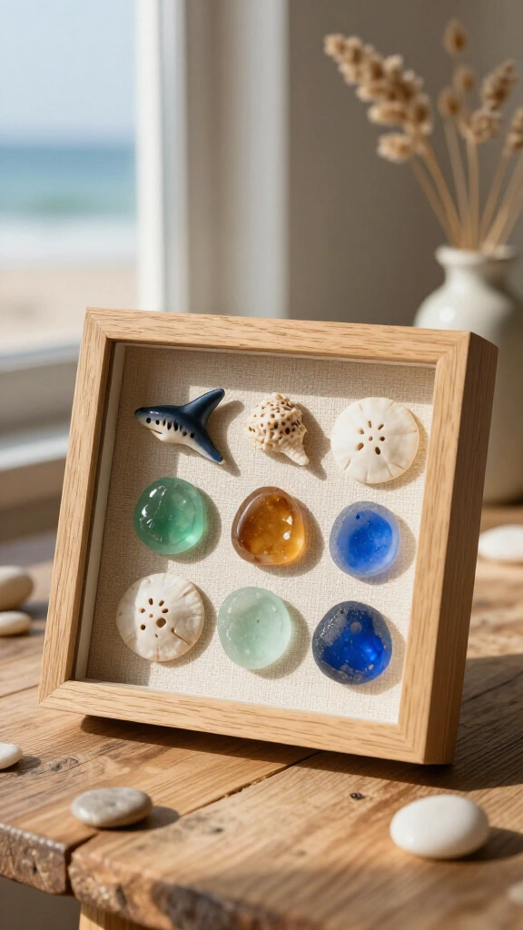 Miniature coastal shadow box