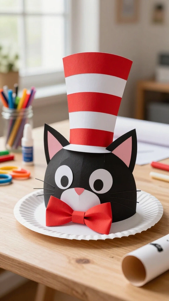Classic Paper Plate Cat in the Hat