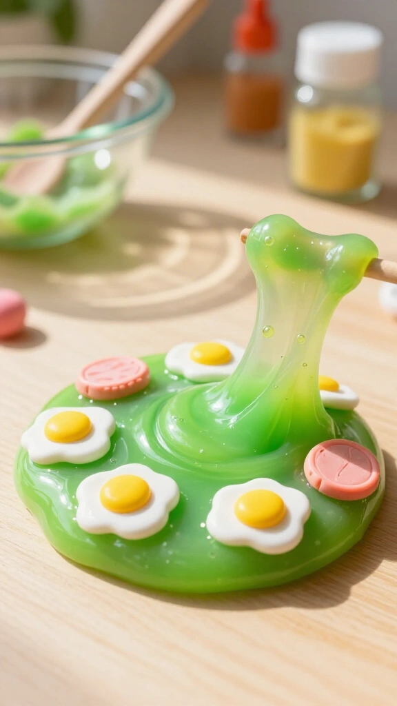 Green Eggs and Ham Stretchy Slime