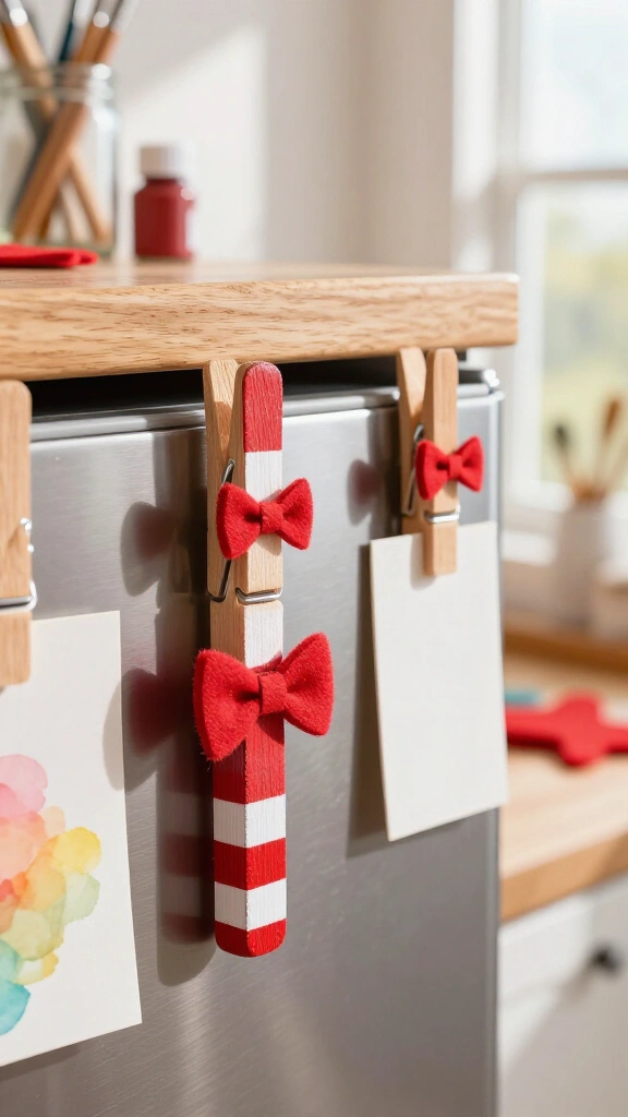 Cat in the Hat Clothespin Magnets