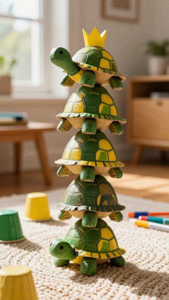 Yertle the Turtle Egg Carton Stacker