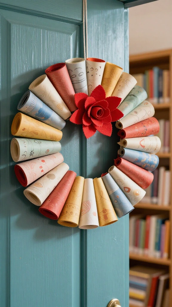 Dr. Seuss Storybook Paper Wreath
