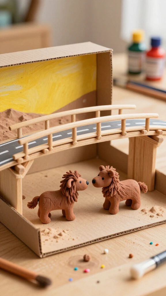 The Zax North-and-South Crossing Diorama