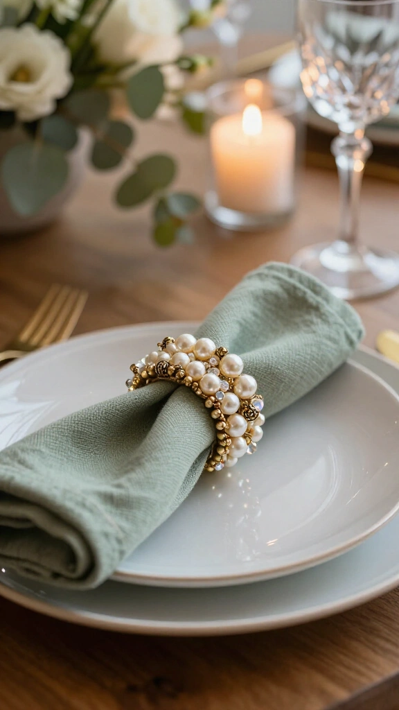 Beaded Napkin Rings for Dinner Parties