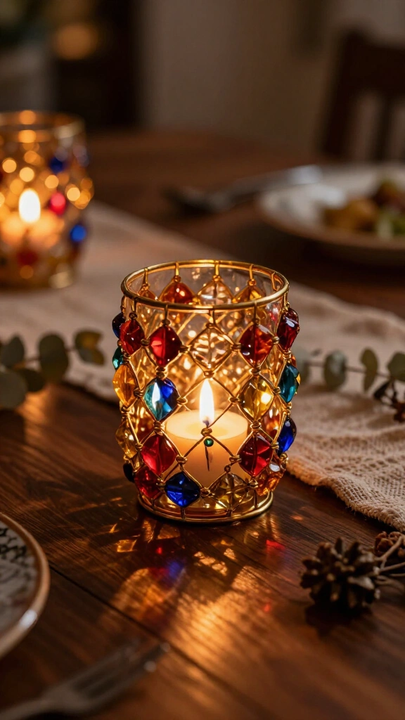 Moroccan-Style Beaded Candle Votives