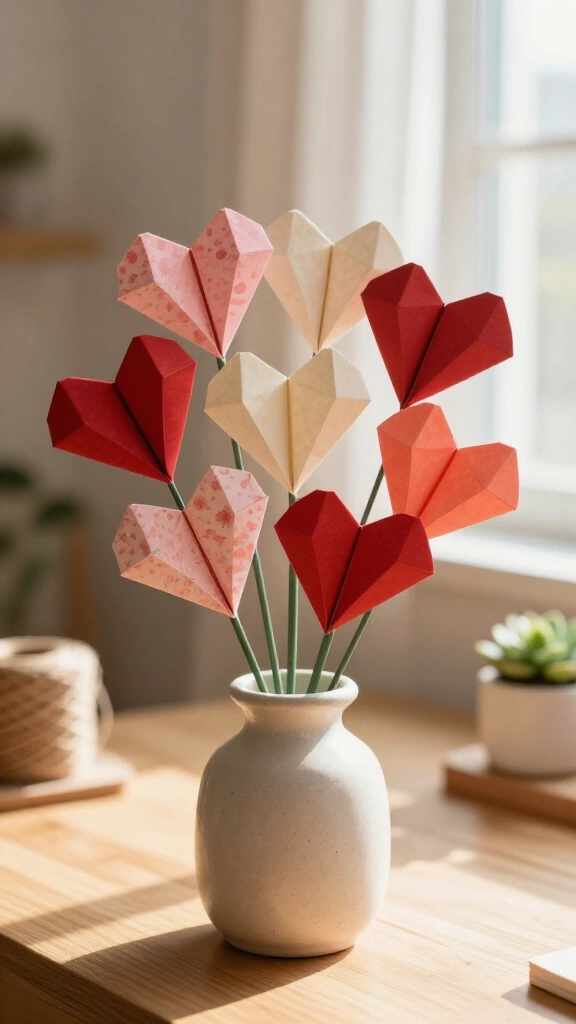 Origami Heart Bouquet