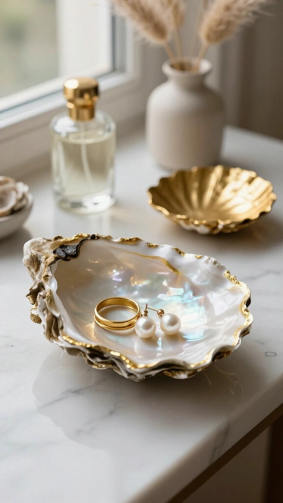 Gilded Edge Trinket Dishes