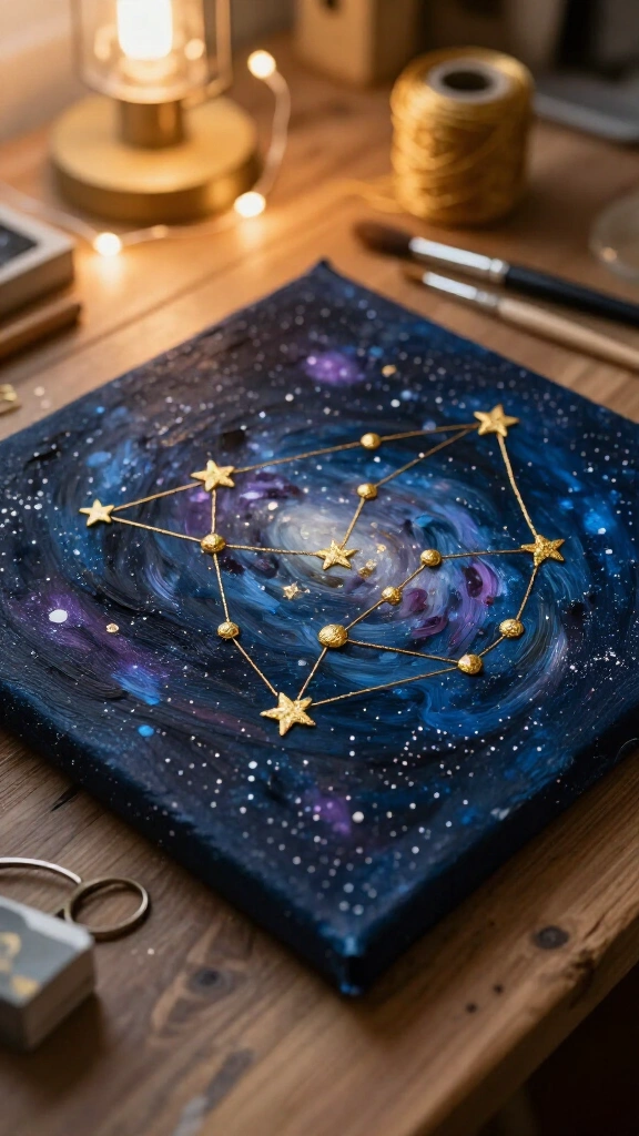 Constellation Night Sky Canvas